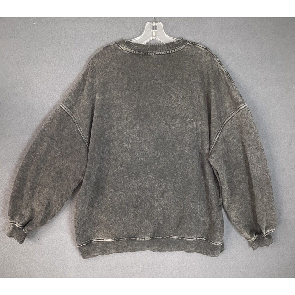 The Cure H & M Divided Oversized Sweatshirt Acid Washed Band 1984 Tour Large - Picture 3 of 7